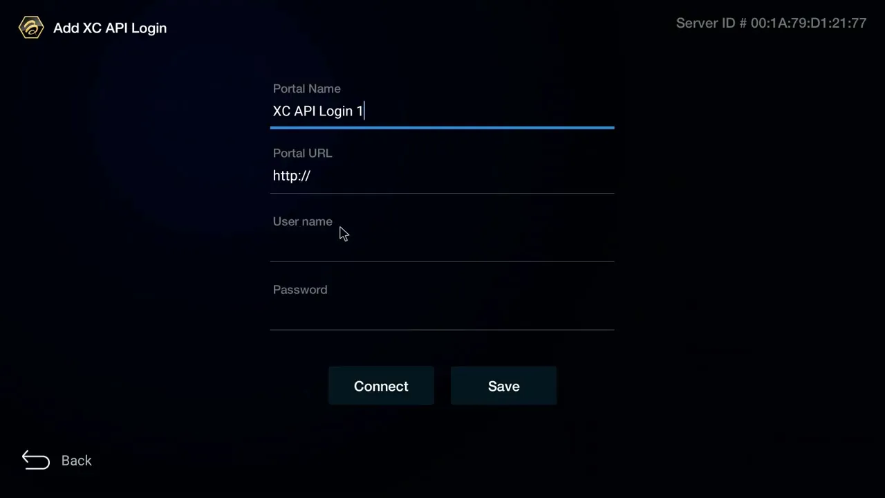 BuzzTV XC API Login