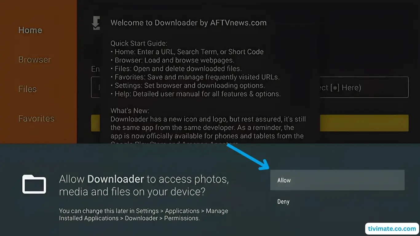 Allow access